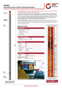 Borehole Televiewers for High Resolution Borehole Wall Representation