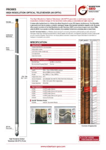 Borehole Televiewers for High Resolution Borehole Wall Representation